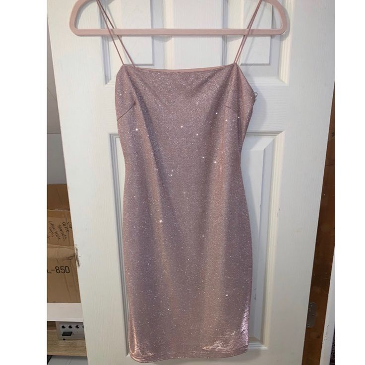 Pink Glitter Minidress - Light Pink. Spaghetti Straps. Size Small. - Perfect For Event, Wedding Guest, Party, Night Out Etc. Brand New, Never Worn. Tags Still Attached. Bought Brand New For $33. Holiday Glitter Dress With Spaghetti Straps, Holiday Dresses With Glitter And Spaghetti Straps, Sequin Spaghetti Strap Dress For Prom Season, Shimmer Spaghetti Strap Dress For Date Night, Evening Mini Dress With Glitter And Spaghetti Straps, Glitter Mini Dress With Spaghetti Straps For Evening, Glitter Sequin Dress With Spaghetti Straps For Homecoming, Glitter Sequin Spaghetti Strap Homecoming Dress, Sequin Homecoming Dress With Spaghetti Straps