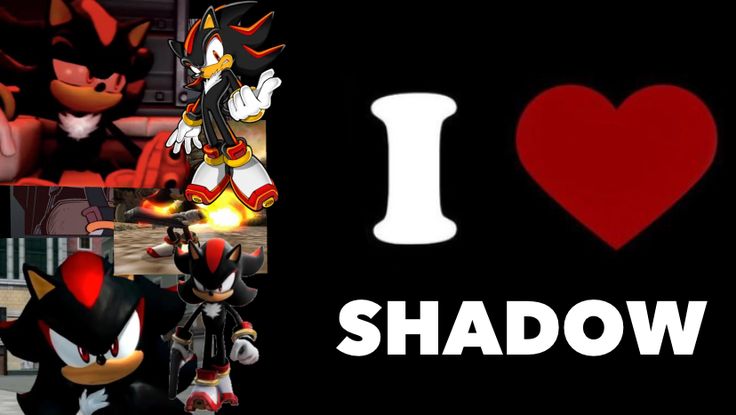 i love shadow and sonic the hedgehog