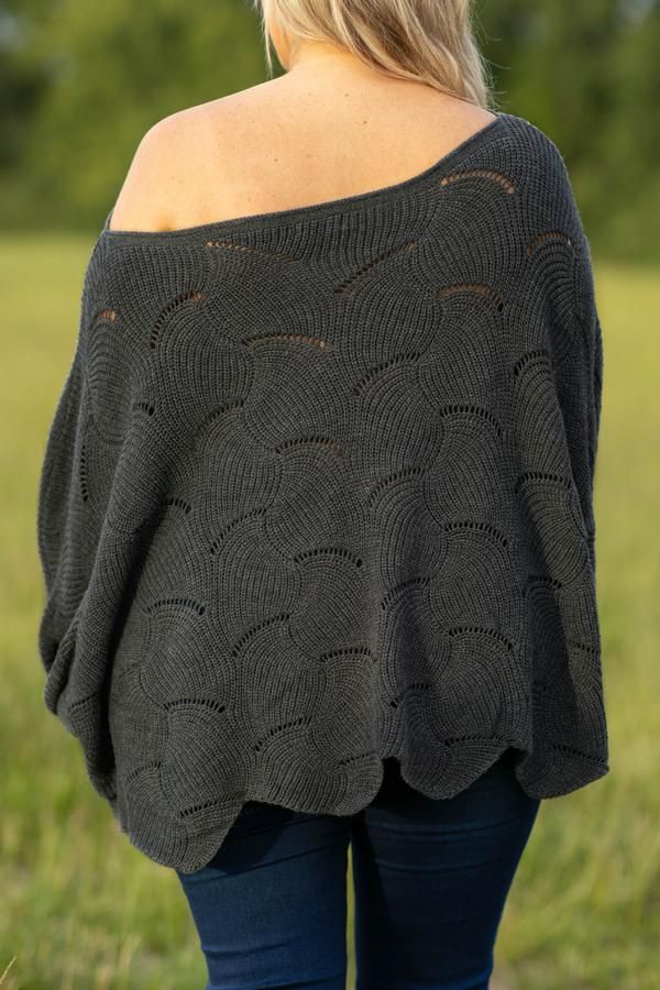 Warm Feelings Sweater, Charcoal – Chic Soul Comfy Cozy Fit Gray Sweater, Comfortable Stretch Sweater For Fall, Cozy Soft Knit Gray Sweater, Cozy Fit Gray Soft Knit Sweater, Cozy Fit Soft Knit Gray Sweater, Slouchy Knit Sweater For Loungewear, Comfy Knit Sweater For Layering, Slouchy Soft Knit Sweater For Layering, Knit Sweater For Loungewear