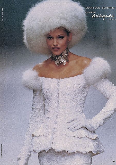 Decades Of Fashion, Runway Outfits, 1990s Fashion, Russian Fashion, Ice Queen, Fur Hat, Fur Fashion, Couture Collection, The Ice