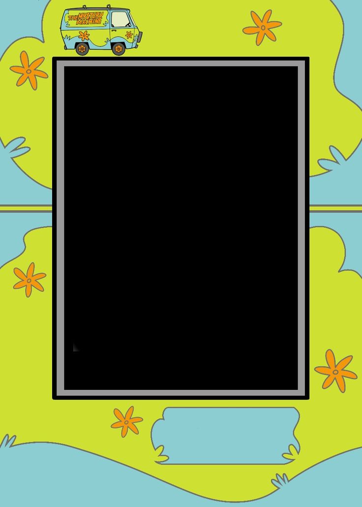 an image of a black square with yellow flowers on the bottom and blue sky in the background