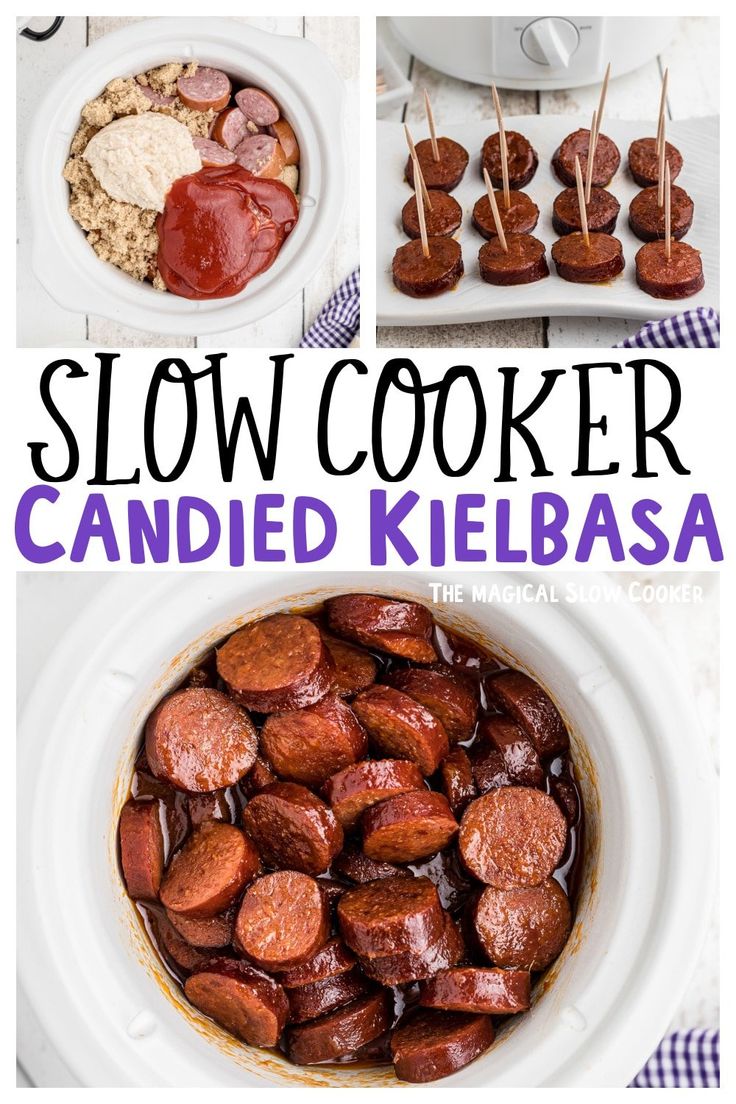 the recipe for slow cooker candied kielbasa