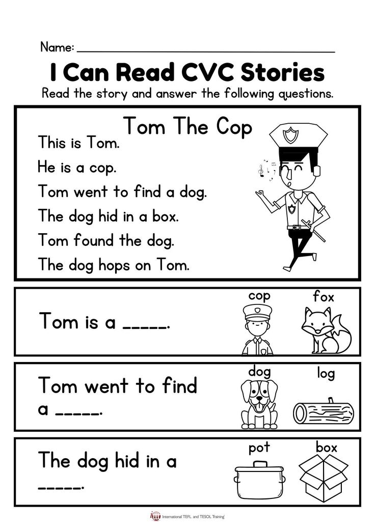 worksheet for reading the cvc stories with pictures and words to help students learn how