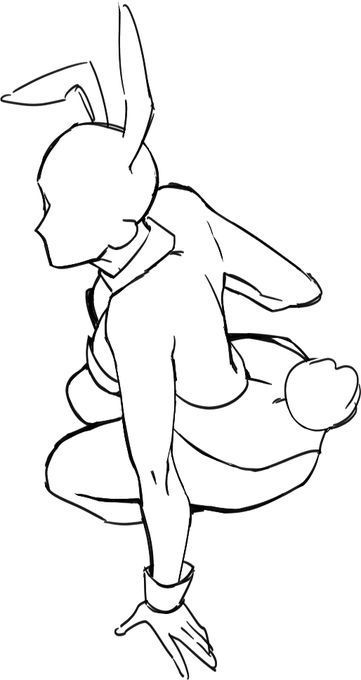 a drawing of a person sitting on the ground