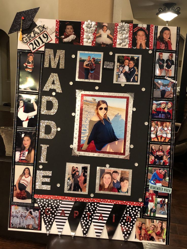 a black and white photo frame with pictures on it that says made me middle school