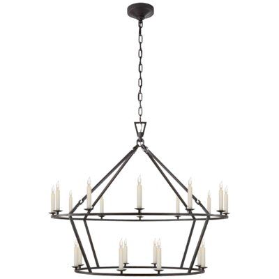 a large chandelier with candles hanging from it's center point, on a white background