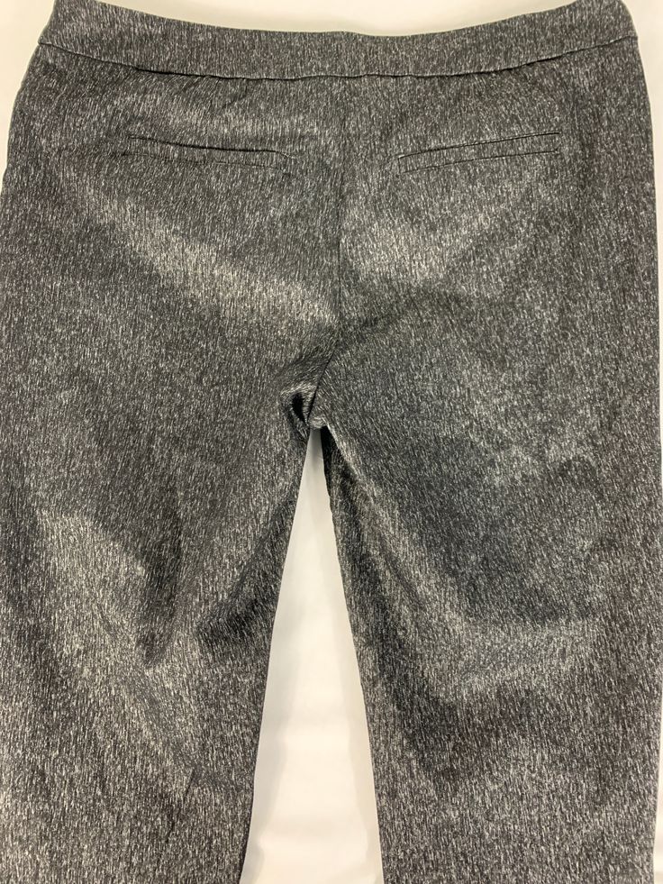 Propecy Pants Size 10P Color: black with almost a silver in it Material: rayon, nylon, polyester and spandex Super comfortable, elastic waistband Bag 18q JN Spandex, Elastic, Pants, Silver, Black, Color, Trousers