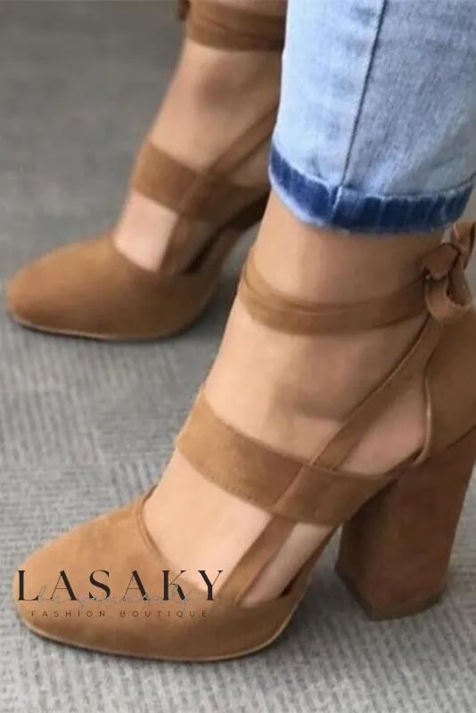 Lasaky - Lace-up Detailed Womens High Heel Sandals Heels For Party, Thick Heels Pumps, Wedding Shoes Women, Gladiator High Heels, Bow High Heels, Summer High Heels, Gladiator Shoes, Lace Up High Heels, Women Heels