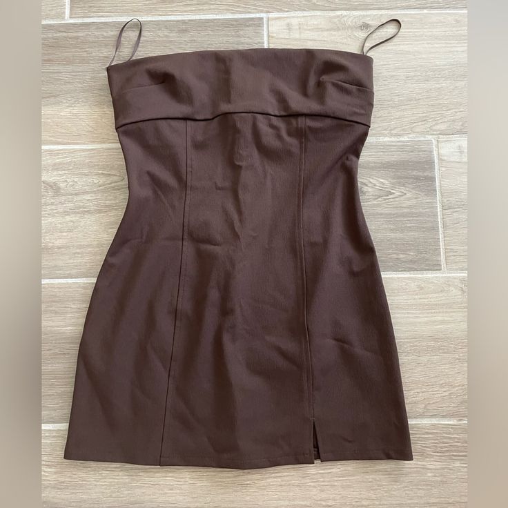 Bec+Bridge Paloma Strapless Mini Dress , Chocolate Brown Size 6 23.5” Length Small Slit In Dress There Is Slight Stretch To Material Bridge Dress, Bec Bridge, Bec & Bridge, Strapless Mini Dress, Paloma, Chocolate Brown, Strapless Dress, Bridge, Size 6