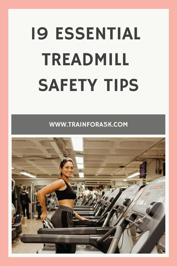 19 essential treadmill safety tips, www.trainfora5k.com, woman standing on a treadmill in a gym. Avoiding Distractions, Treadmill Routine, Treadmill Running, Running Plan, Avoid Distractions, Efficient Workout, Running On Treadmill, Exercise Equipment, Workout Session