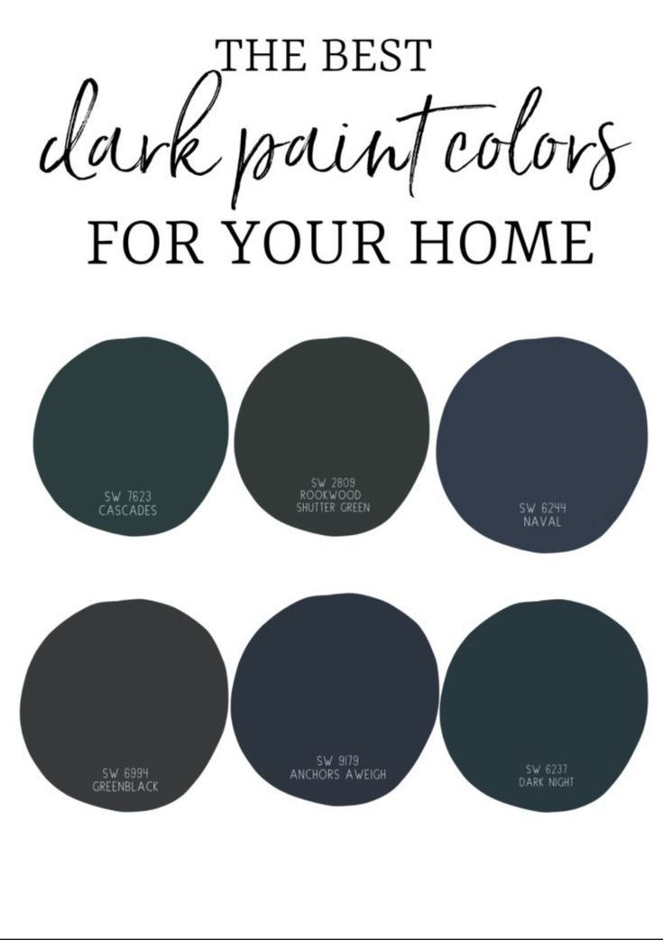 the best dark paint colors for your home