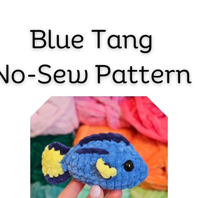 there is a blue tang no sew pattern