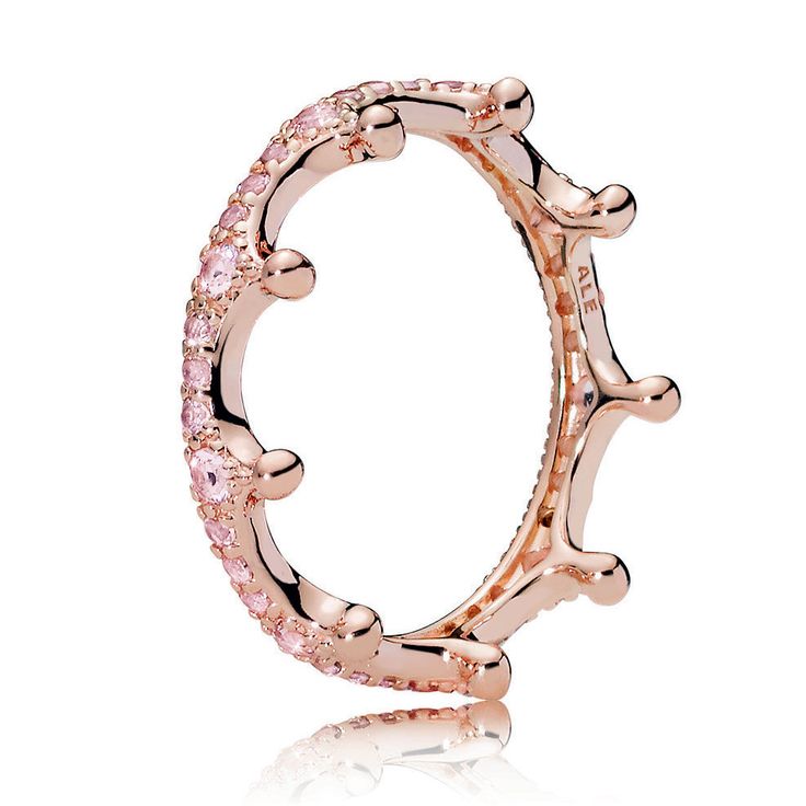 PANDORA Pink Enchanted Crown, PANDORA Rose™ Pandora Rose Gold, Pandora Pink, Pandora Rose, Pandora Rings, Crown Design, Crown Ring, Pink Ring, Pandora Bracelets, Ring Fit