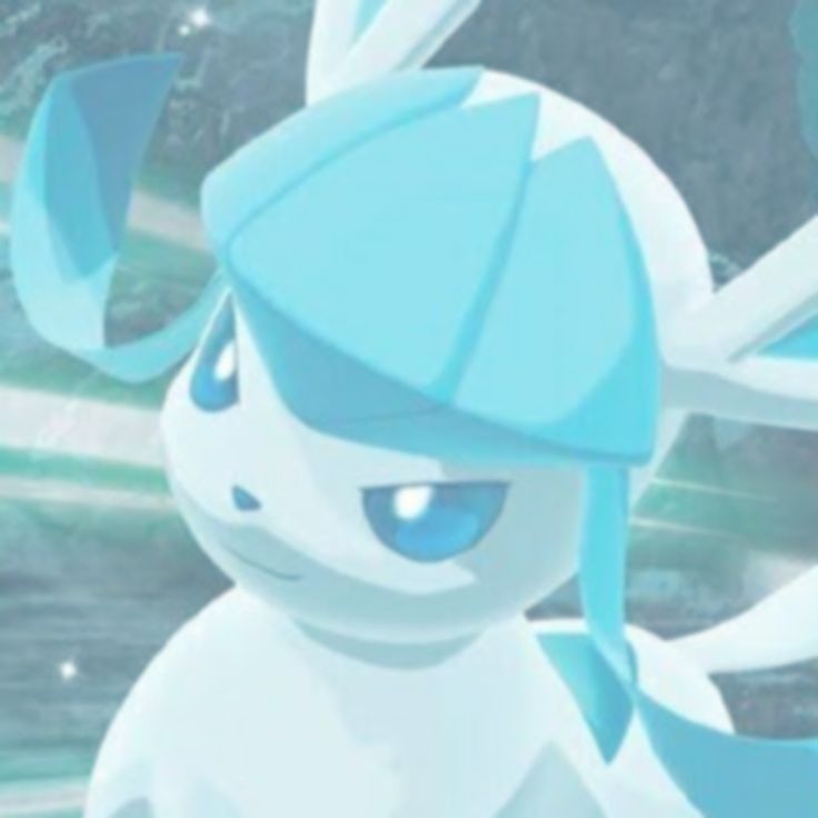 an animated image of a blue and white pokemon