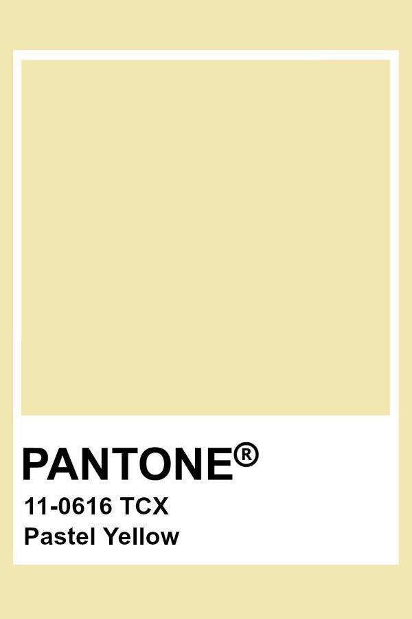 pantone's french vanilla paint is shown in the color yellow, and it looks like