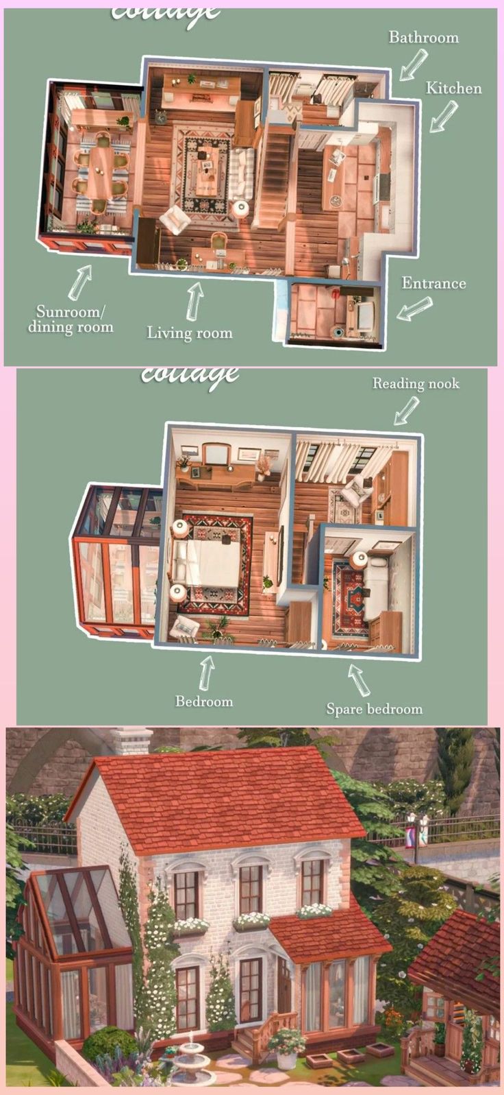 the floor plan for a house that is in different stages of being built and remodeled