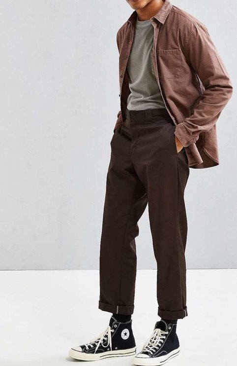 Styling Brown Pants Men, Mens Earth Tone Outfits Formal, Neutral Men’s Outfits, Dark Core Outfits Men, Brown Pant Outfits Men, Men 30s Fashion, Casual Earthy Outfits Men, Earthy Summer Outfits Men, Earth Tone Male Outfit