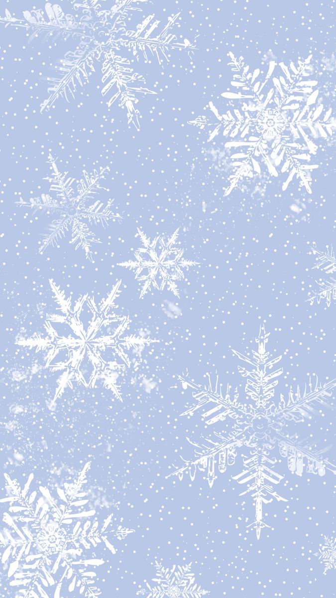 snow flakes on a blue background with white dots