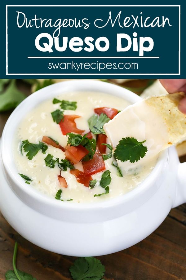 a white bowl filled with quesadilla soup and topped with tortilla chips