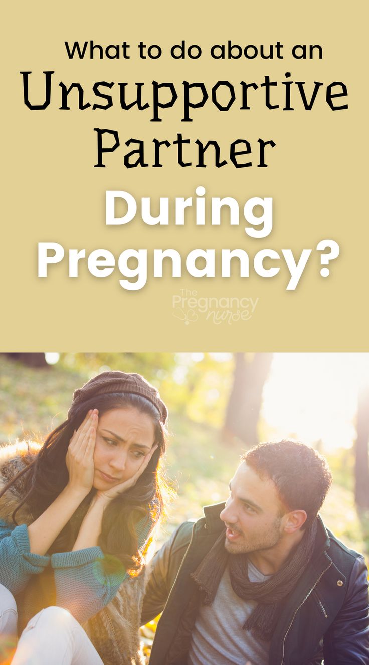 a man and woman sitting next to each other with the text what to do about an unsupportive partner during pregancy?