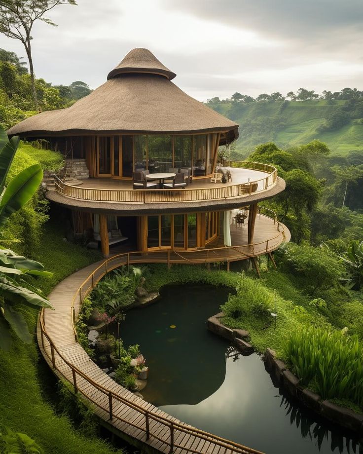 a house that is in the middle of some grass