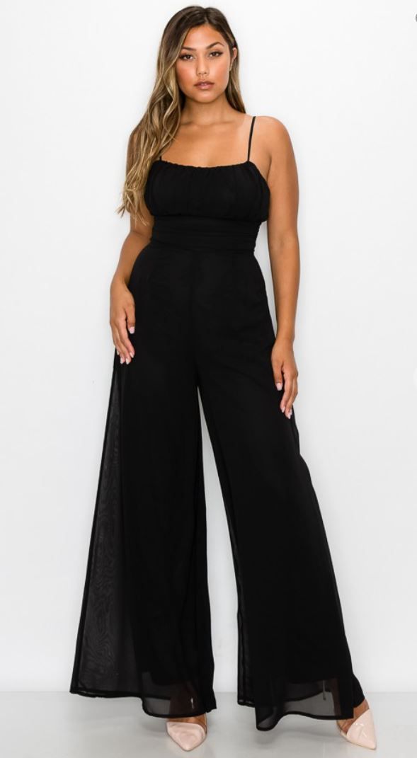 Miss Avenue 2147 Chiffon pleated jumpsuit Wide leg 100% polyester Chic Pleated Jumpsuits And Rompers For Spring, Spring Evening One-piece Jumpsuits And Rompers, Pleated Fitted Jumpsuits And Rompers For Party, Chic Sleeveless Pleated Jumpsuits And Rompers, Elegant Sleeveless Pleated Jumpsuits And Rompers, Casual Wide Leg Jumpsuits And Rompers For Party, Casual Wide-leg Jumpsuits And Rompers For Party, Elegant Sleeveless Pleated Jumpsuit And Romper, Sleeveless Pleated Jumpsuits And Rompers For Spring