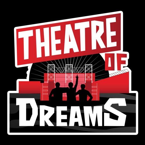 the theatre at dreams logo with two men standing in front of a basketball hoop and holding their hands up