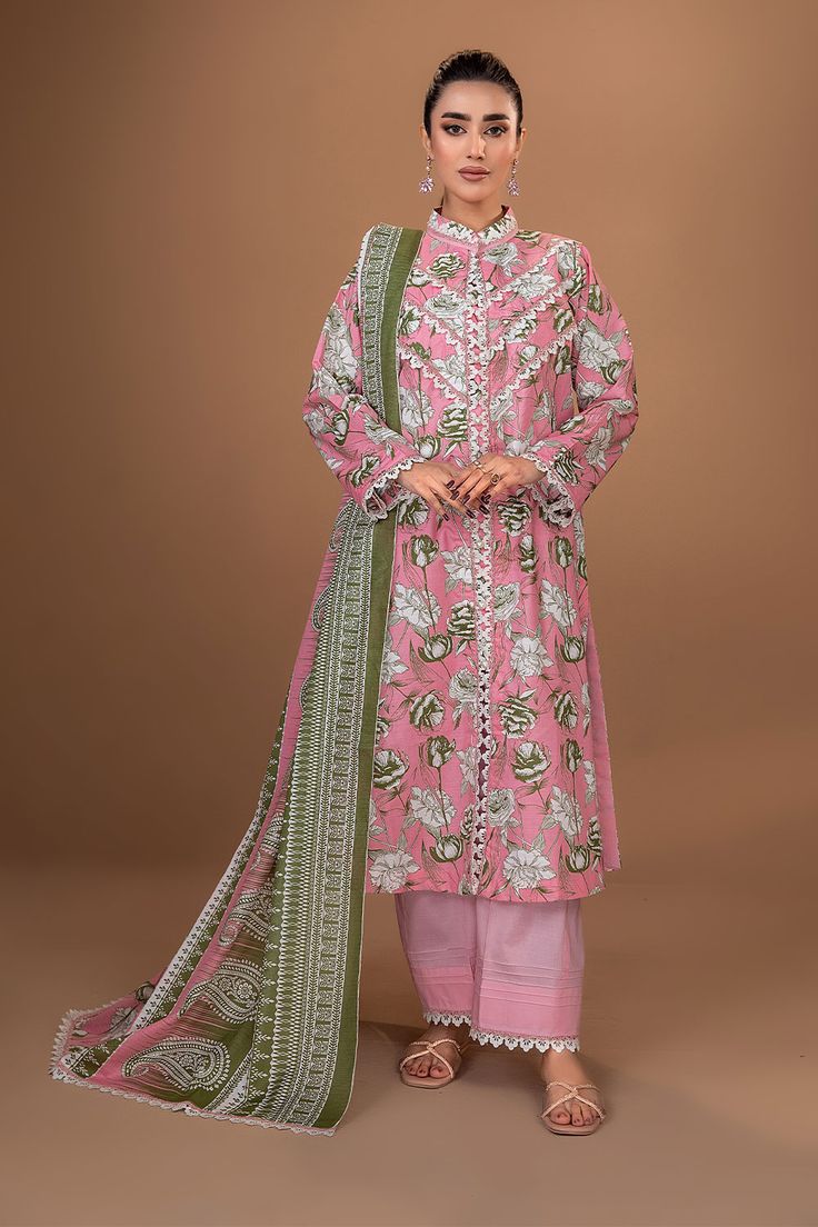 3 piece unstitched lawn cotton collection