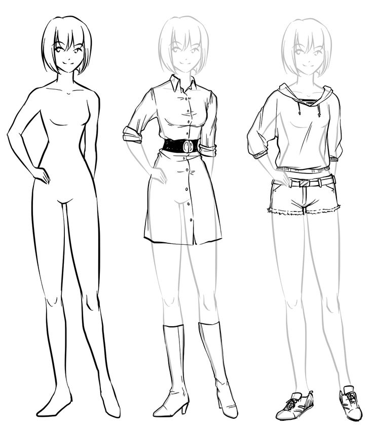 how to draw anime poses step 7 Kirito Drawing, Drawing Anime Bodies, Anime Body, Manga Clothes, Shirt Drawing, Female Drawing, Body Sketches, Draw Anime, Body Anatomy