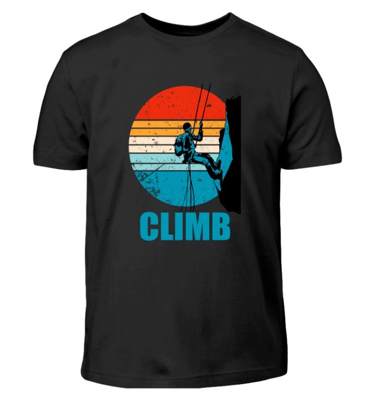 Climbing Shirt oldschool style. - Camicia da arrampicata stile old school.- Camisa de escalada estilo old school. - Style de vieille école d'escalade de chemise. - Kletter Shirt nach alter Schule Coldplay T Shirt, Climbing Shirt, Deadpool T Shirt, Old School Fashion, School Style, Coffee Shirts, Bear T Shirt, Basic T Shirt, Picture This