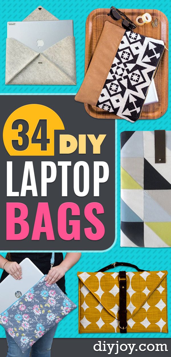 the cover of 34 diy laptop bags