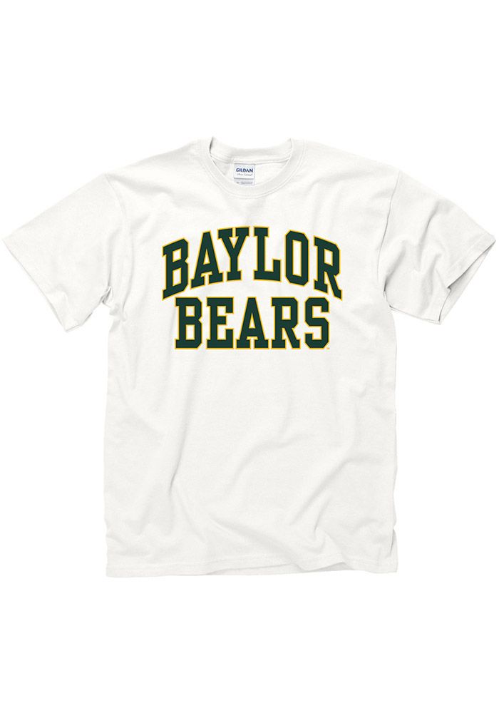 Green Collegiate T-shirt With Letter Print, Collegiate Green Letter Print T-shirt, Green Varsity T-shirt With Letter Print, White Varsity T-shirt With Screen Print, White T-shirt For College Sports Season, White Collegiate T-shirt With Graphic Print, White Collegiate Graphic T-shirt, White T-shirt With Screen Print For Sports Fans, White Collegiate Graphic Print T-shirt