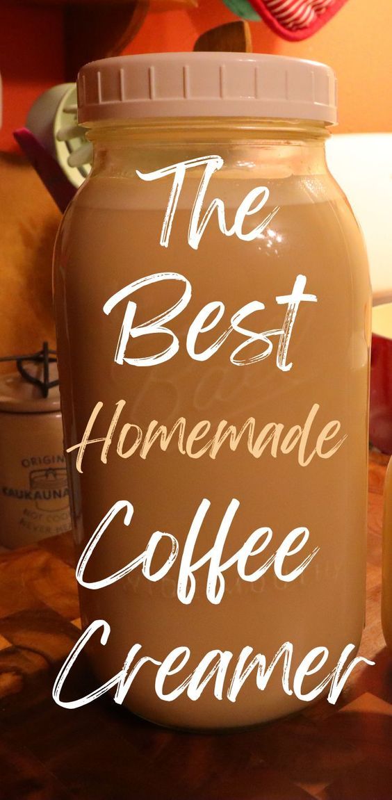 the best homemade coffee creamer is in a jar