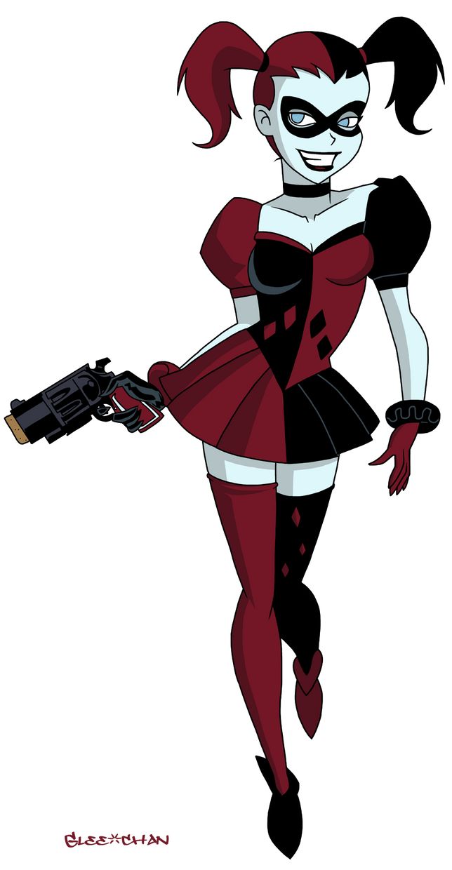 DCAU: Harley Quinn by Glee-chan on DeviantArt Harley Quinn Disfraz, Jester Outfit, Harley Quinn Halloween, Harley Quinn Drawing, Bd Art, Harley Quinn Artwork, Gotham Girls, Harley Quinn Comic, Harley Quinn Costume