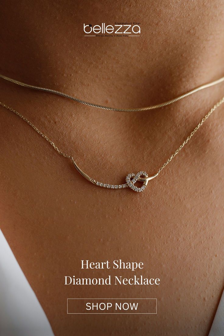 Heart Shape Diamond  Necklace in 14K Yellow Gold | Buy Now!! Heart Shaped Diamond Necklace, Charles And Colvard Moissanite, Moissanite Necklace, Heart Shaped Diamond, Jewelry Images, Solitaire Pendant, Yellow Gold Chain, Designer Engagement Rings, Moissanite Diamonds