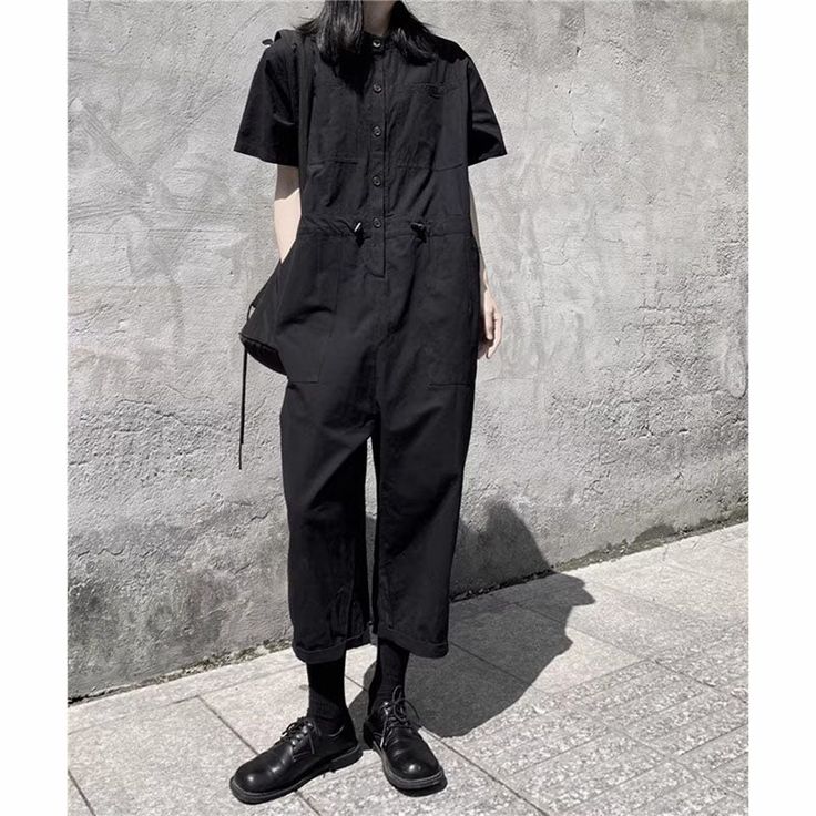 Women's Summer Black Loose Jumpsuit – stylesock Loose Jumpsuit, Summer Black, Summer Women, Black Fashion, Jumpsuit, Clothes, Black