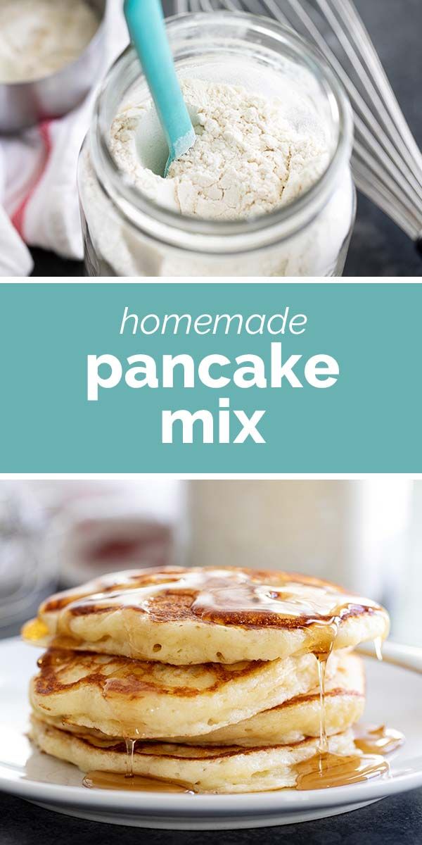 homemade pancake mix in a mason jar