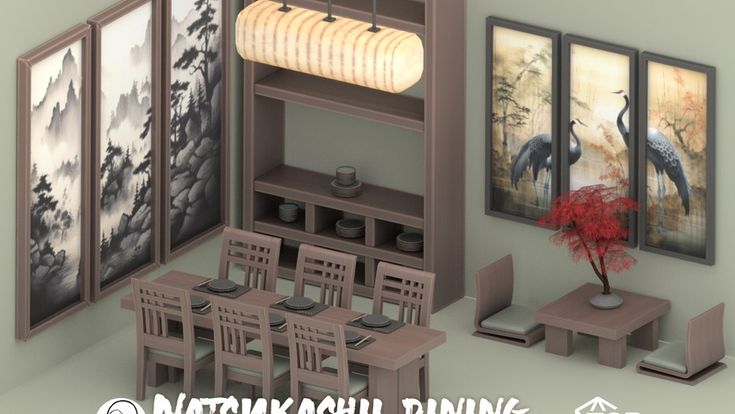 [Update] Infant update + new cribs | Patreon Japanese Themed Bedroom, Sims 4 Japanese House, Japan Furniture, Korean Furniture, Asian Room, Japanese Bedroom, Sims 4 Anime, Sims 4 House Building, Asian Furniture