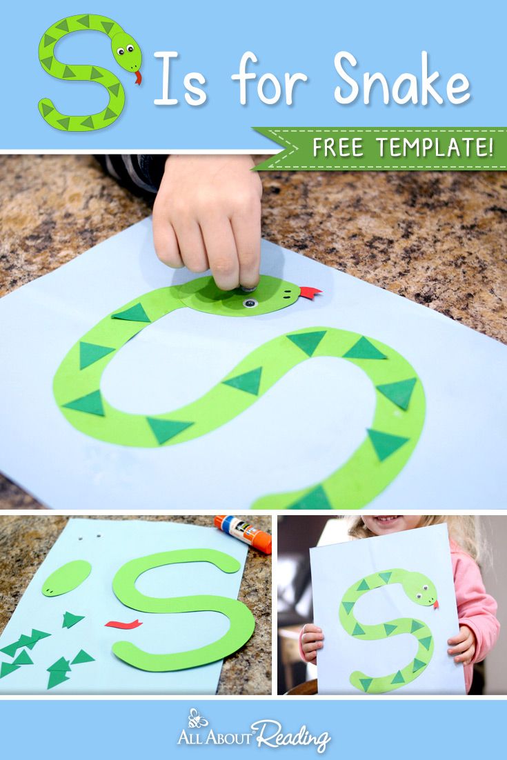 the letter s is for snake printable paper craft with pictures and instructions to make it