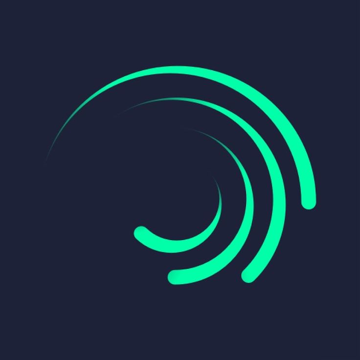 an abstract green logo on a dark blue background with the letter c in the center