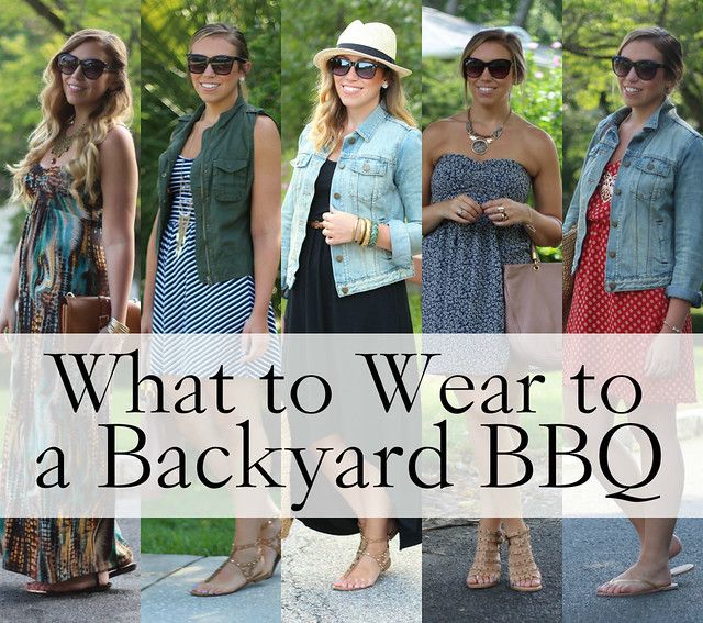 What to Wear to a Backyard BBQ - living after midnite Bbq Outfit Ideas Casual, Barbeque Outfit, Backyard Bbq Outfit Ideas, Barbecue Outfit, Cookout Outfit, Summer Bbq Outfit, Outdoor Party Outfits, Bbq Backyard, Bbq Outfit