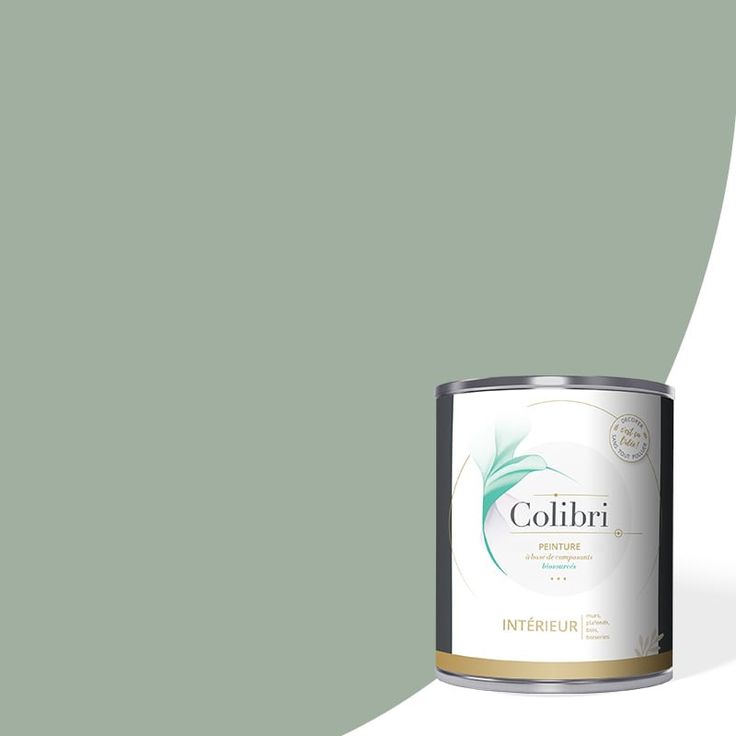 a can of paint that is green and has the word colibri on it