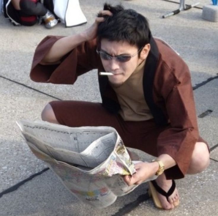 Gintama Cosplay, A Man, Reading, Art