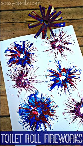 this toilet roll fireworks craft is perfect for kids to make