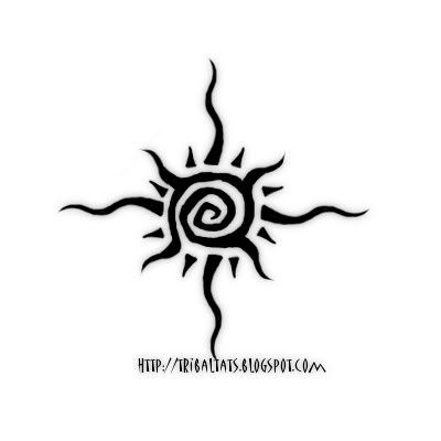 an image of a sun with the word's symbol on it, in black and white