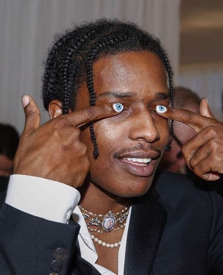 👁 👁 By @asaprocky Rappers Nails, Asap Rocky Nails, Painted Nails Men, Mens Nail Designs, Male Nail Designs, Male Nails Art, Masc Nails, Pretty Flacko, Eye Nail Art