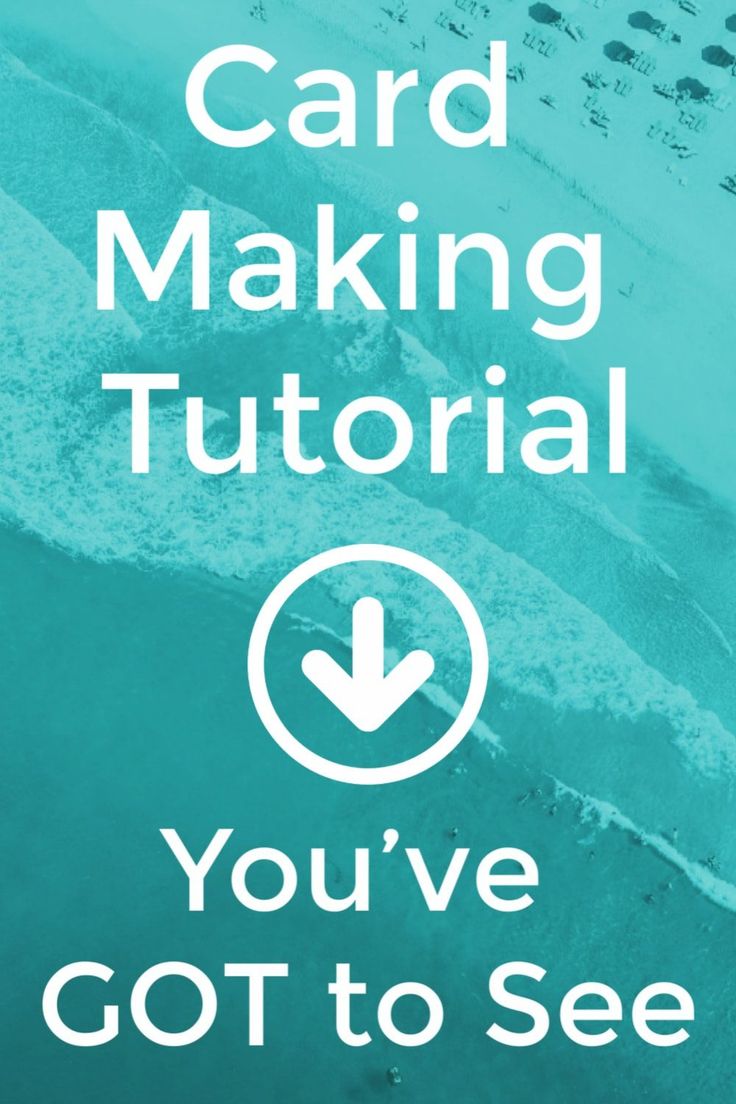 the words card making tutor you've got to see in white on a teal background