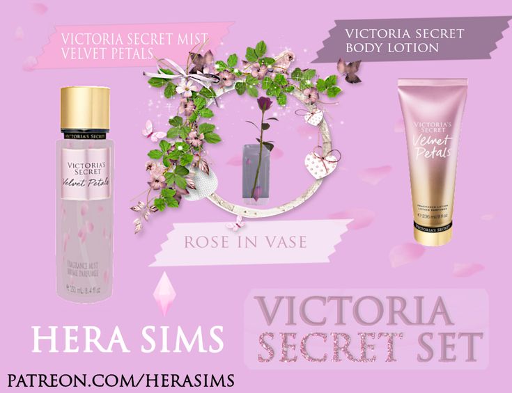 the victoria secret set includes three different items, including a perfume bottle and two body lotion