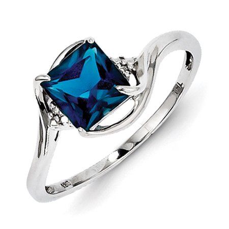 Topaz And Diamond Ring, Topaz Jewelry, London Blue Topaz Ring, Princess Cut Rings, Silver Jewelry Design, London Blue Topaz, Blue Topaz Ring, London Blue, Topaz Ring