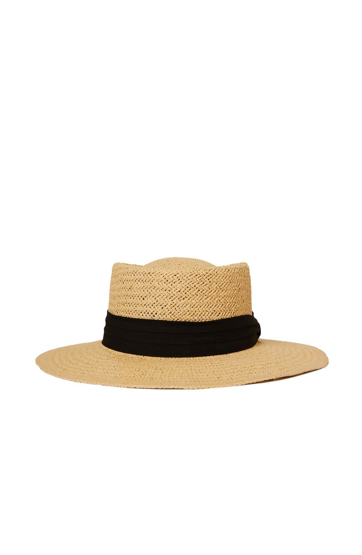 This classic, floppy straw hat is easily paired with just about any outfit. The Asher boasts a straw base and a thick fabric band around the crown and is great for on-the-go travel and casual staycations alike. Chic Brimmed Boater Hat For Travel, Chic Short Brim Boater Hat For Travel, Chic Boater Hat With Short Brim For Travel, Chic Wide Brim Boater Hat For Travel, Chic Travel Boater Hat With Upf 50+, Classic Woven Panama Hat For Vacation, Summer Straw Hat With Flat Brim For Travel, Travel Straw Boater Hat With Wide Brim, Elegant Straw Boater Hat For Travel